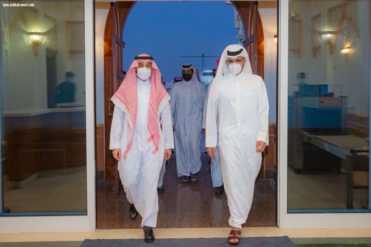 بدعوة من الشيخ جوعان بن حمد آل ثاني الأمير عبدالعزيز الفيصل يصل الدوحة لحضور نهائي بطولة كأس العالم للأندية