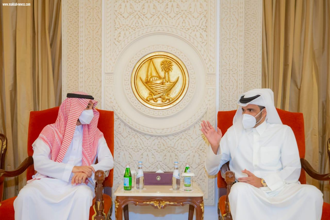 بدعوة من الشيخ جوعان بن حمد آل ثاني الأمير عبدالعزيز الفيصل يصل الدوحة لحضور نهائي بطولة كأس العالم للأندية