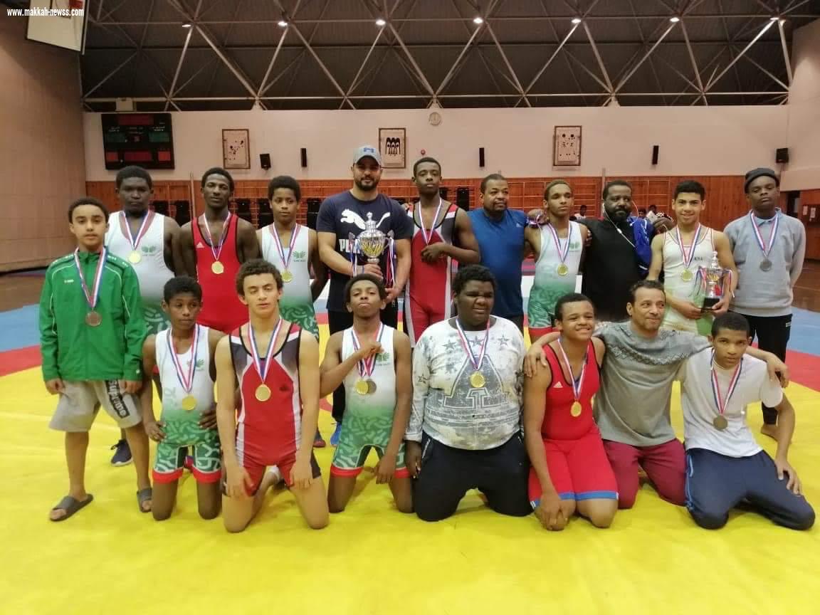 مركز الرياض يحقق كأس المصارعة للواعدين 
