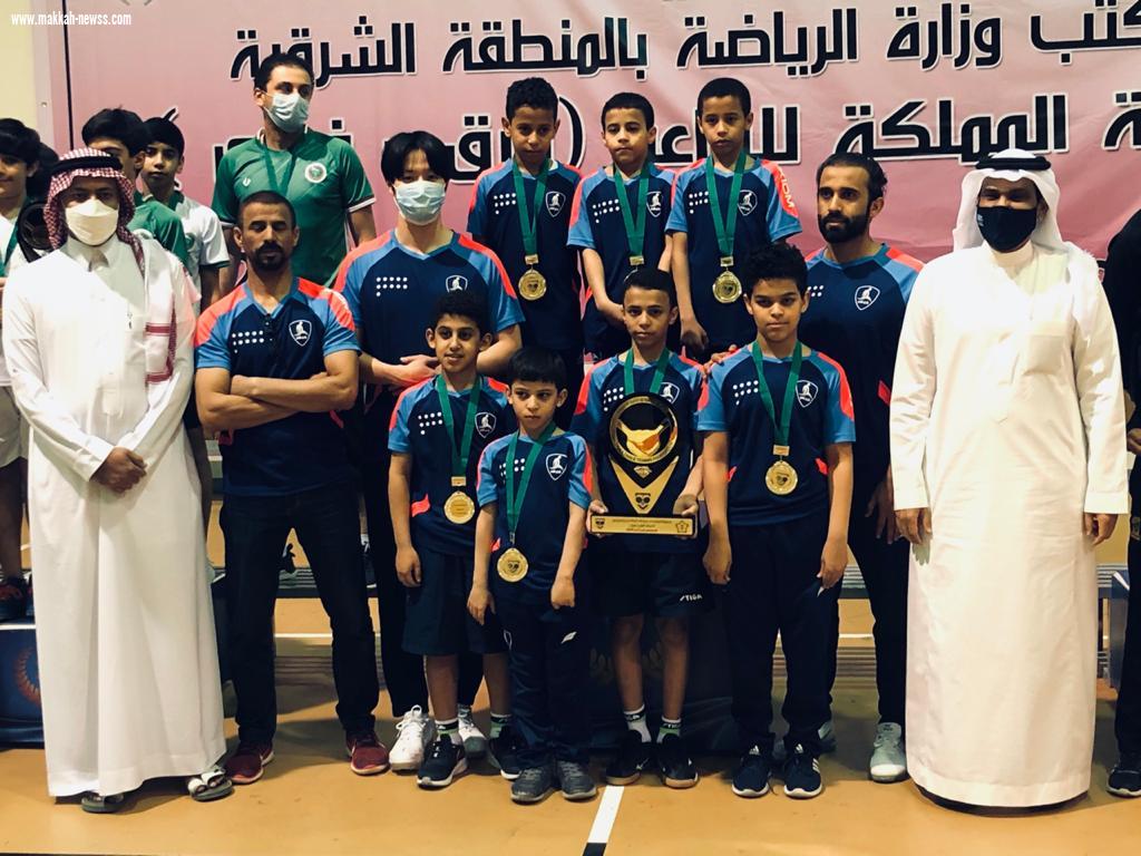 براعم الفتح ابطالاً للفرق و  الطاهر للفردي  لبطولة المملكة للبراعم لكرة الطاولة