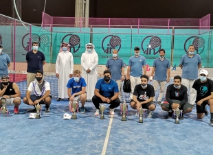 العجاجي يتوج الفائزين في بطولة البادل الاولي للتنس