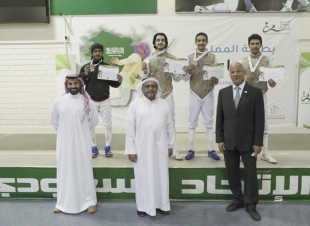 تتويج أبطال المبارزة تحت 20 عام 