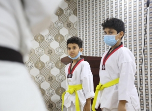 15 لاعباً نالوا الحزام الأصفر للتايكوندو لأول مره في تاريخ نادي الصم