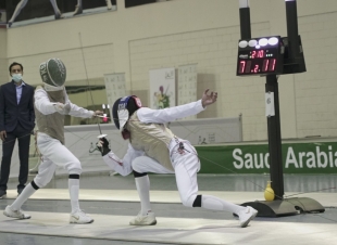 الصبان يتوج أبطال عمومي المبارزة