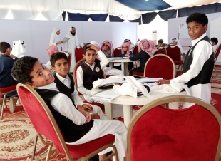 مشاركة طلاب مدرسة أبي هريرة في برنامج واعد بجازان