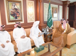 نائب أمير منطقة جازان يستقبل رئيس مجلس إدارة البر الخيرية بالعارضة 