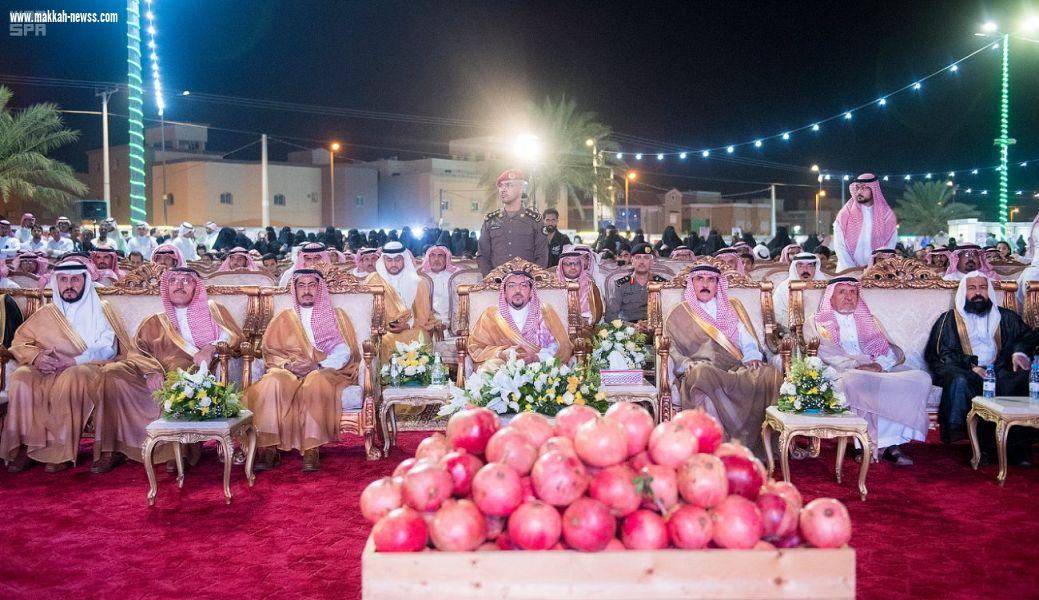 سمو الأمير فيصل بن مشعل يرعى اليوم الذهبي لمهرجان الرمان بنسخته الثالثة بمركز الشيحية