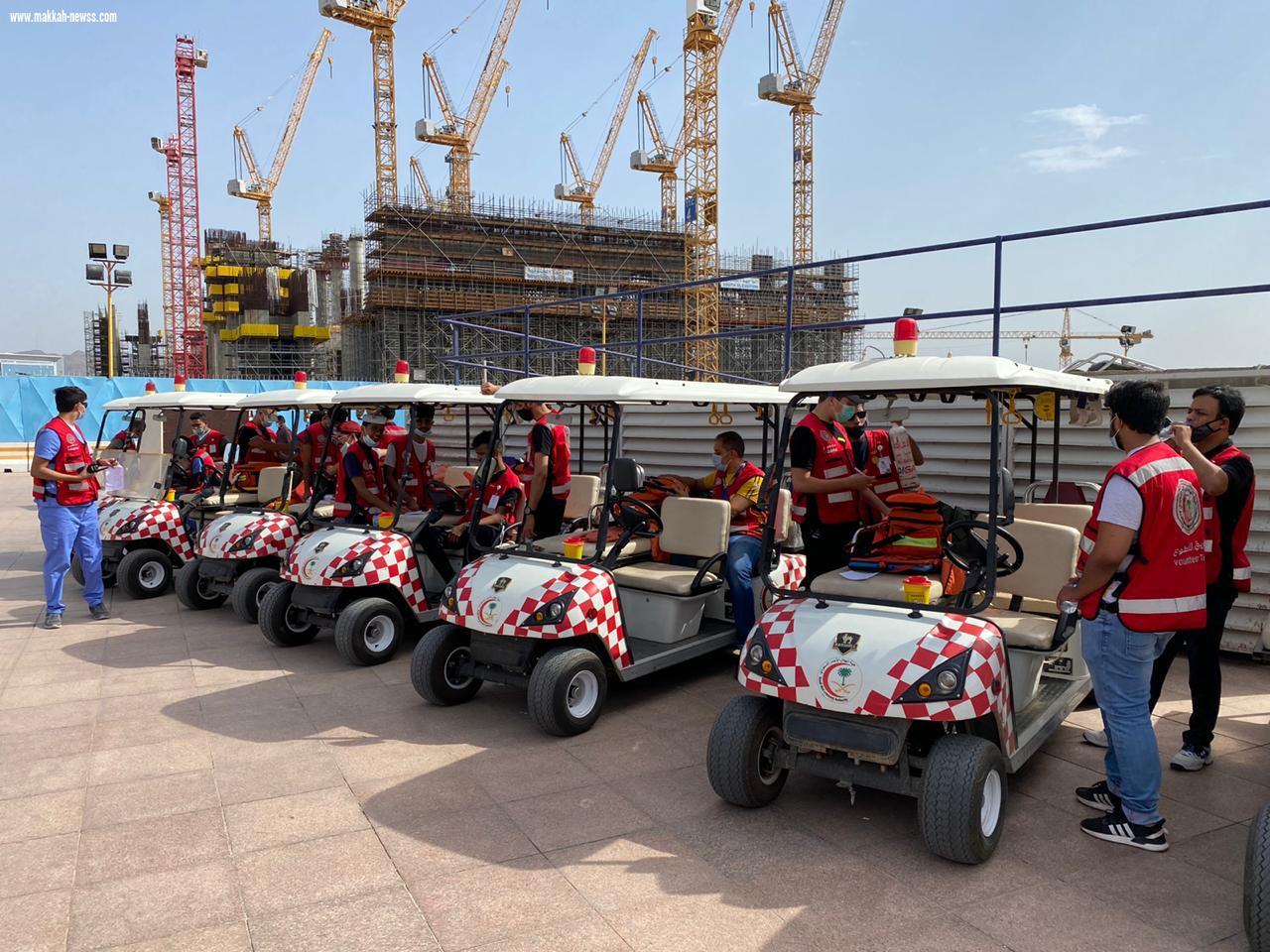 فريق التطوع بهلال المدينة المنورة  يستمر في اداء رسالته في مساجد منطقة المدينة المنورة 