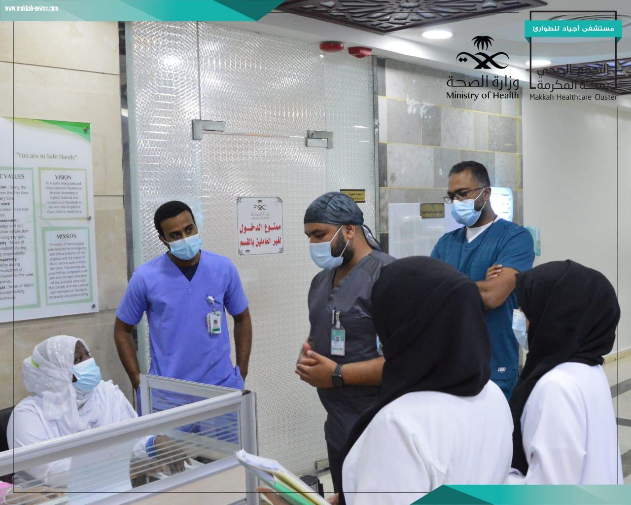 مليباري يزور مستشفى أجياد   للتأكد من استعداد المنشآت الصحية لمكافحة عدوى الأمراض التنفسية ومنها  (COVID)