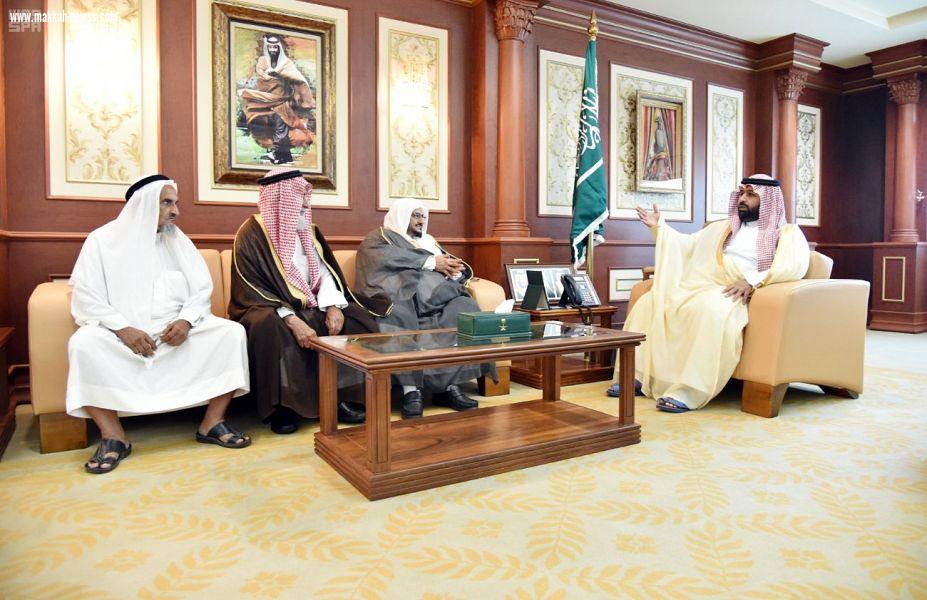 سمو أمير منطقة جازان بالنيابة يستقبل محافظ ومشايخ الريث