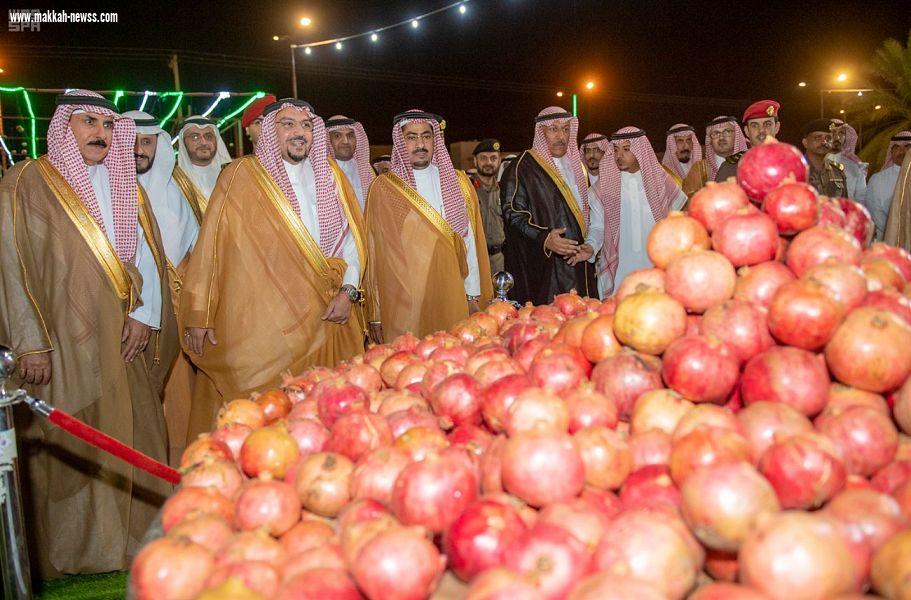 سمو الأمير فيصل بن مشعل يرعى اليوم الذهبي لمهرجان الرمان بنسخته الثالثة بمركز الشيحية