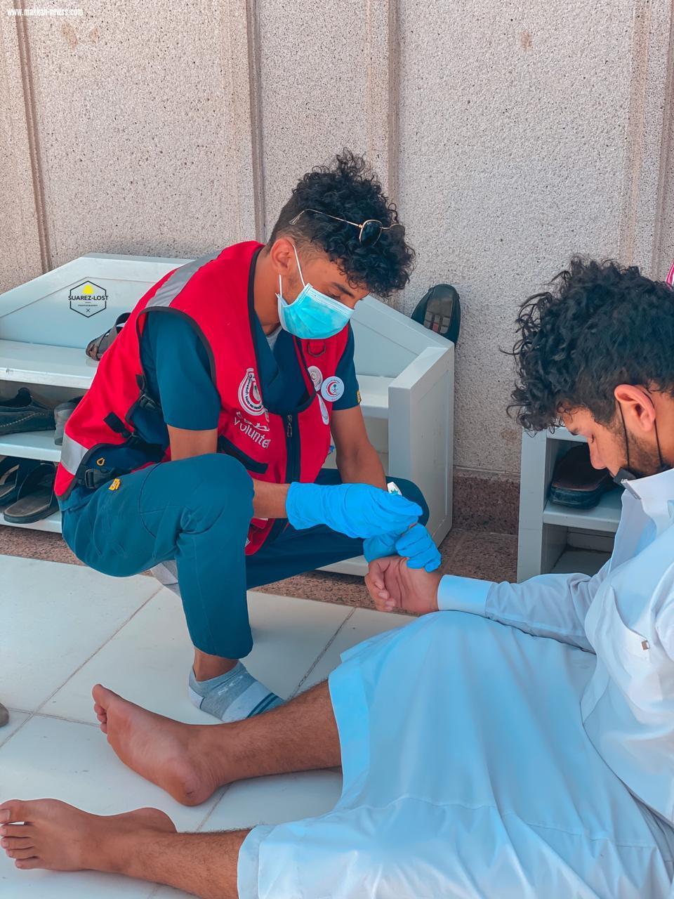 فريق التطوع بهلال المدينة المنورة  يستمر في اداء رسالته في مساجد منطقة المدينة المنورة 
