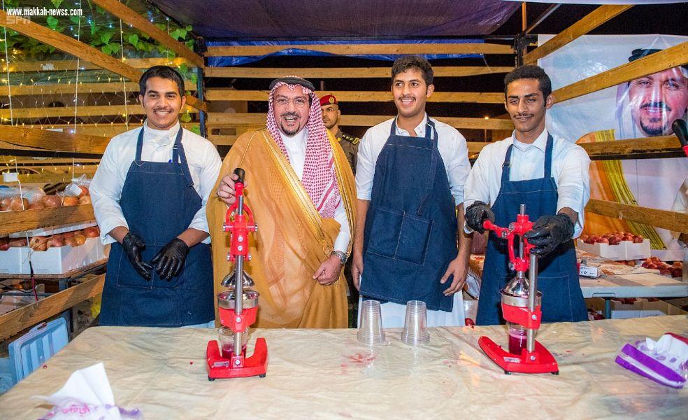 سمو الأمير فيصل بن مشعل يرعى اليوم الذهبي لمهرجان الرمان بنسخته الثالثة بمركز الشيحية