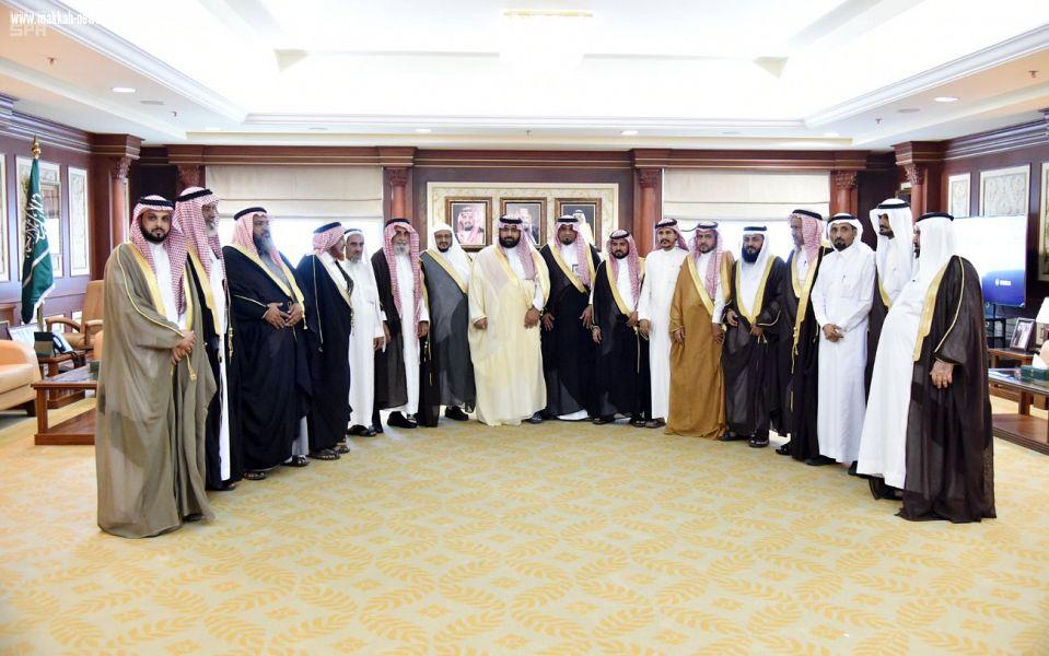 سمو أمير منطقة جازان بالنيابة يستقبل محافظ ومشايخ الريث