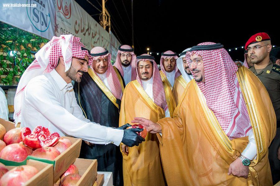 سمو الأمير فيصل بن مشعل يرعى اليوم الذهبي لمهرجان الرمان بنسخته الثالثة بمركز الشيحية