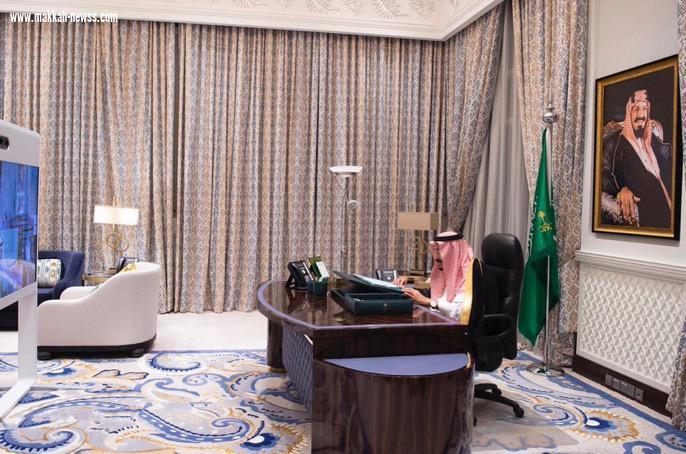 (مجلس الوزراء يعقد جلسته ـ عبر الاتصال المرئي ـ برئاسة خادم الحرمين الشريفين)