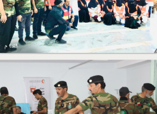 هلال الباحة ينظم حملة للتبرع بالدم للجنود البواسل 