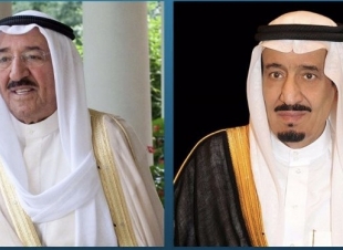 خادم الحرمين الشريفين يتلقى اتصالاً هاتفياً من أمير دولة الكويت
