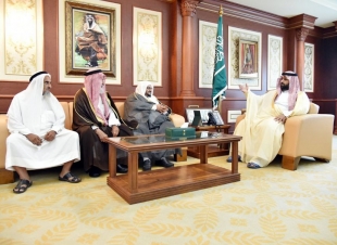 سمو أمير منطقة جازان بالنيابة يستقبل محافظ ومشايخ الريث