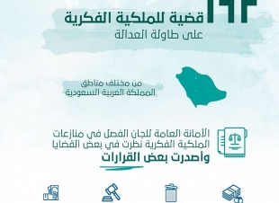 162 انتهاكاً للملكية الفكرية على طاولة العدالة