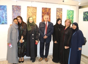 المصري فريد خطاب يفتح معرضه احاسيس من الوجدان بجدة