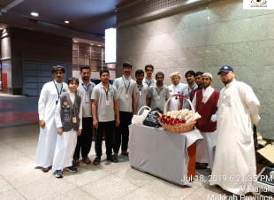 مغادرة آخر حاج لمكتب الخدمة الميدانية رقم 6 لمطوفي حجاج جنوب آسيا 